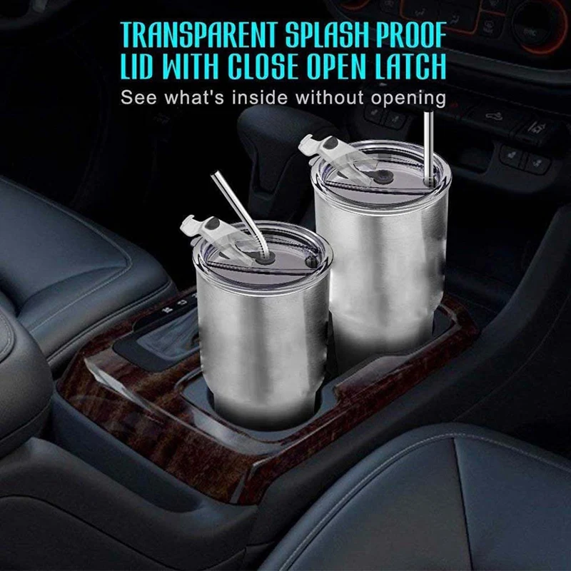 

Stainless Steel Tumbler Cup with Lid Straw 30 Oz Double Wall Vacuum Flask Insulated Beer Cup Drinking Thermoses Coffee