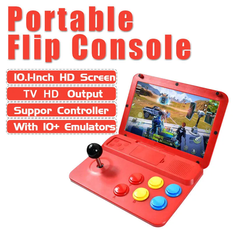Ретро Игровая приставка с джойстиком Аркада 10 1 дюймовый экран видео игра плеер