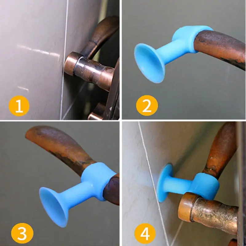 Силиконовая Противоударная накладка на дверную ручку для стенок бампера