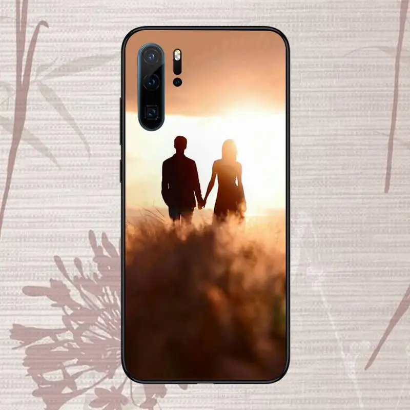 

sweet Couple beautiful view sunset Phone Case For Huawei honor Mate P 9 10 20 30 40 Pro 10i 7 8 a x Lite nova 5t