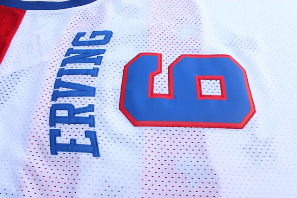 

Mens #6 Julius Erving #32 BASKETBALL JERSEY Embroidery Stitches Top Quality Stitched embroidery