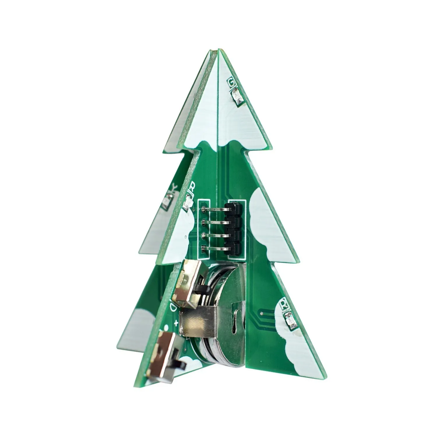 

3D Mini PCB Stereo Christmas Tree DIY Music Kit Electronic Learning Kit Module Christmas Tree DIY Kit