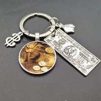 banknote keychain personalized car new keychain male and female same style