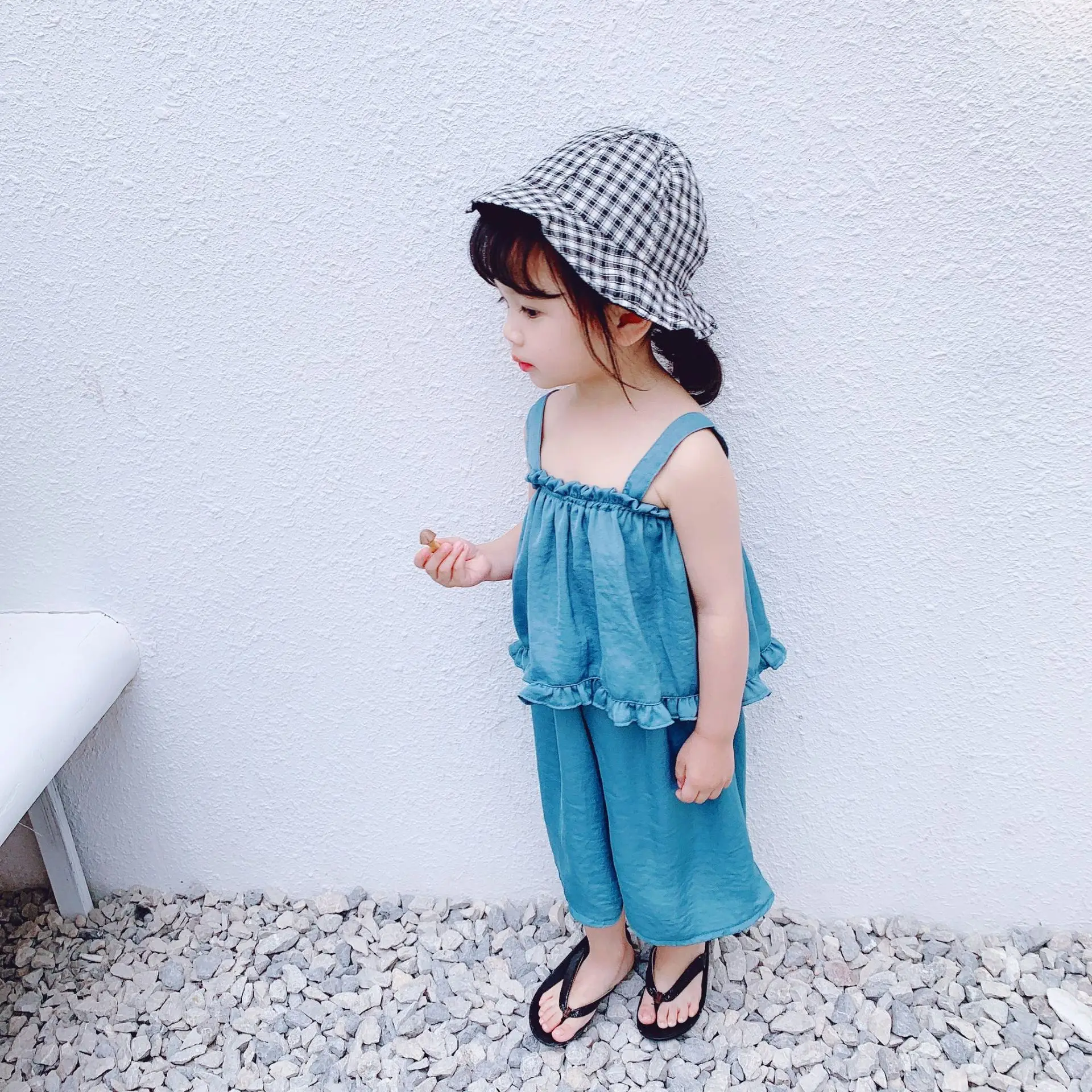 Шелковый однотонный комплект одежды для девочек 4 цвета детская одежда юбки из 2