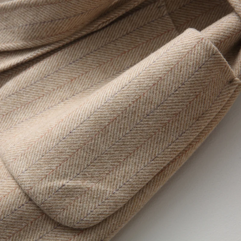 Длинная женская Корейская куртка 2020 двухстороннее шерстяное пальто женские