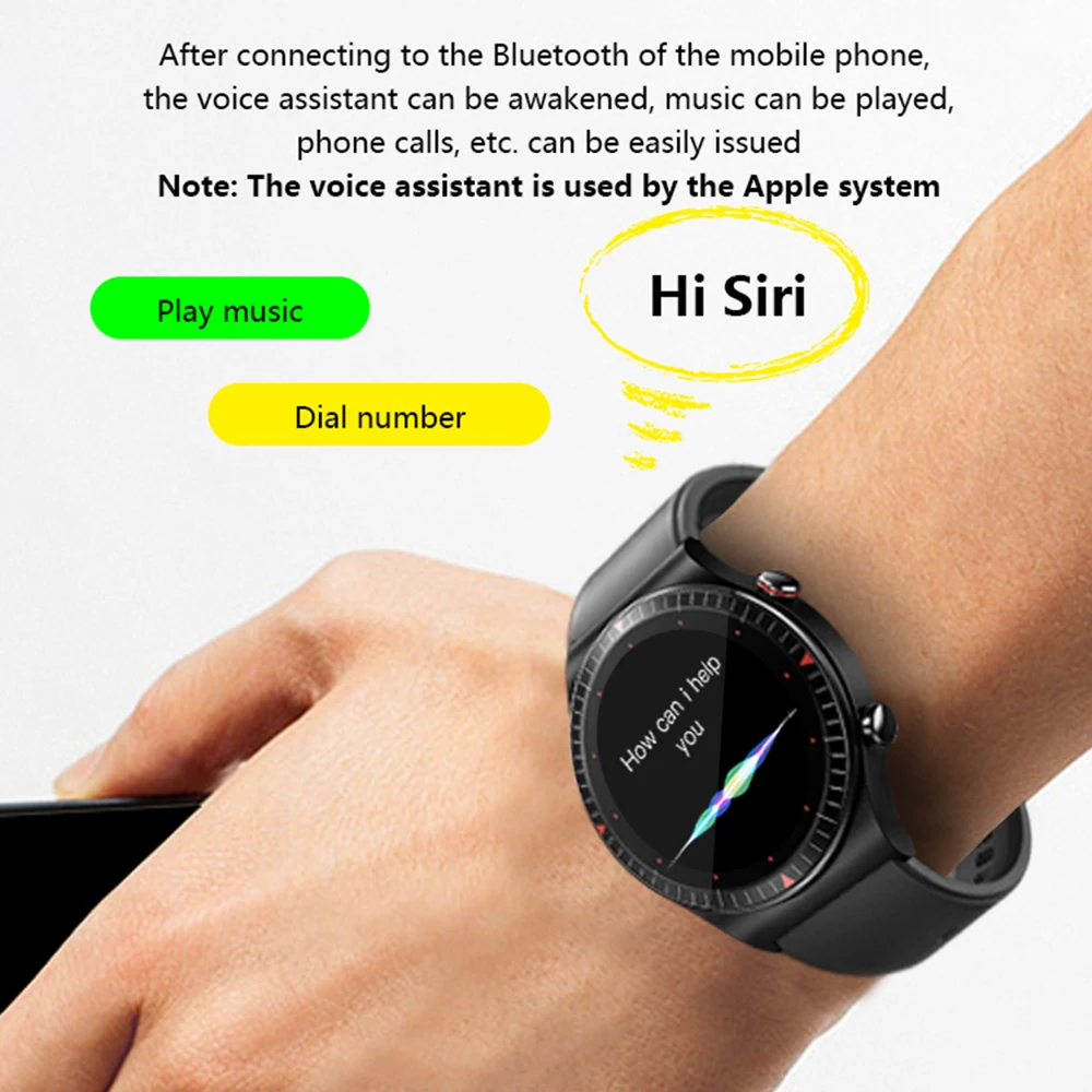 

смарт часы Bluetooth Call Smart Watch Men Voice Record Music Play Dial Fitness Tracker IP67 Waterproof 4G Memory Smart Bracelet