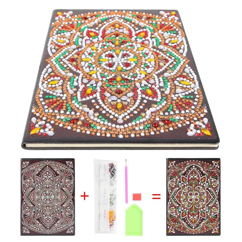 5D DIY Алмаз особенной формы альбом для рисования Дневник Книга 50 страниц вышивка Алмазная вышивка крестиком блокнот рождественские подарки - Цвет: M