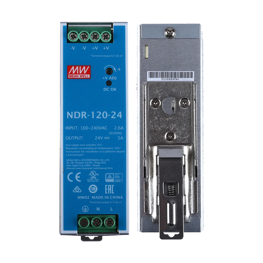 Светодиодный трансформатор Mean Well импульсный источник питания для ПЛК 120 Вт 75 24 В 3