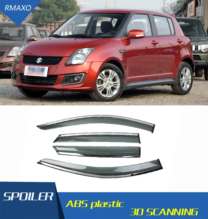 Защитный козырек от солнца и дождя для Suzuki Swifts 2005 2016 авто аксессуары 4
