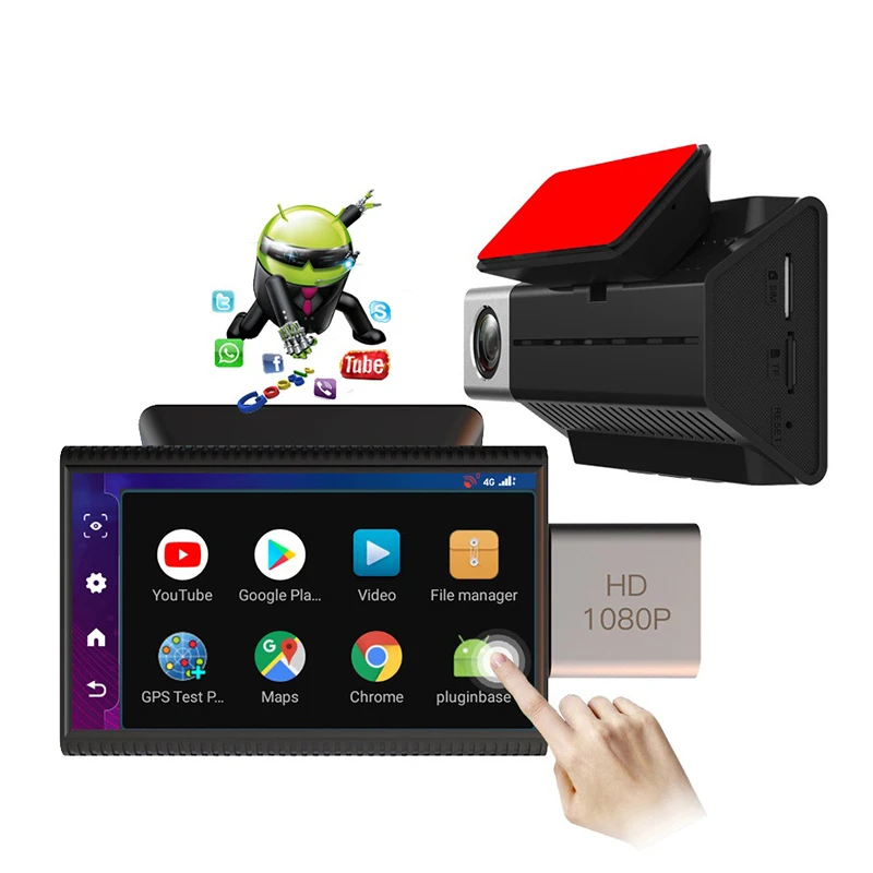 4G Android Car DVR Built in GPS WIFI Car Camera IPS Touch HD 1080P Car Dash Camera Remote Monitoring Video Recorder With ADAS