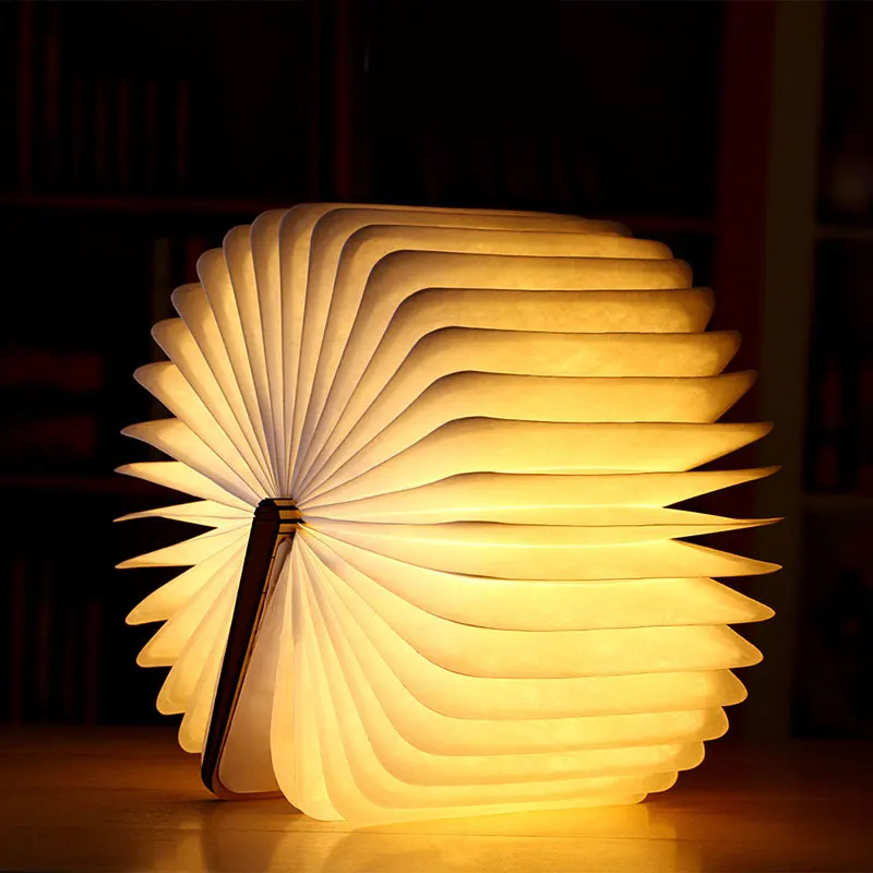 

LED Book Light Innovative Folding Page Flip Book Shape Night Light for Bedroom Home Indoor Lighting TB Sale