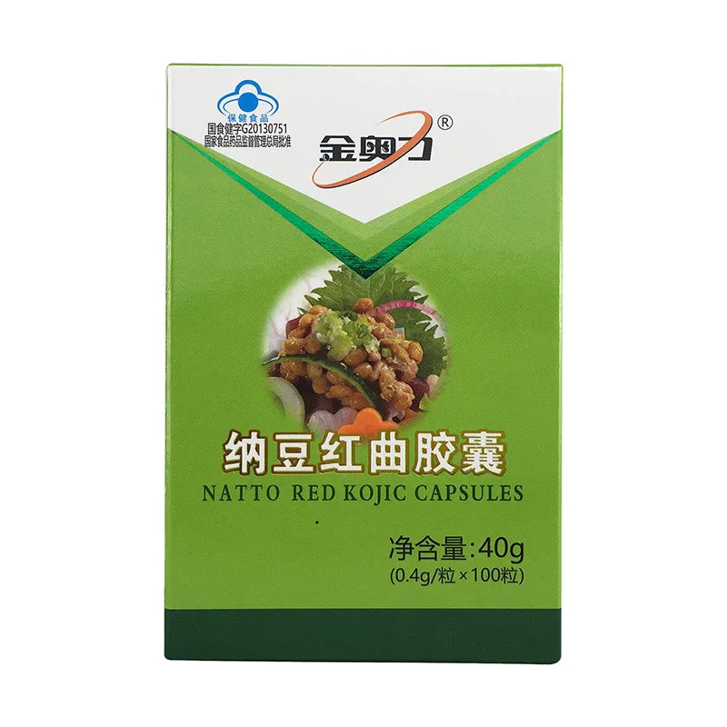 

Jinaoli Brand Natto Hongqu Capsule Original Natto Capsule Natto Kinases Extract Middle-aged and Elderly Health Care Products