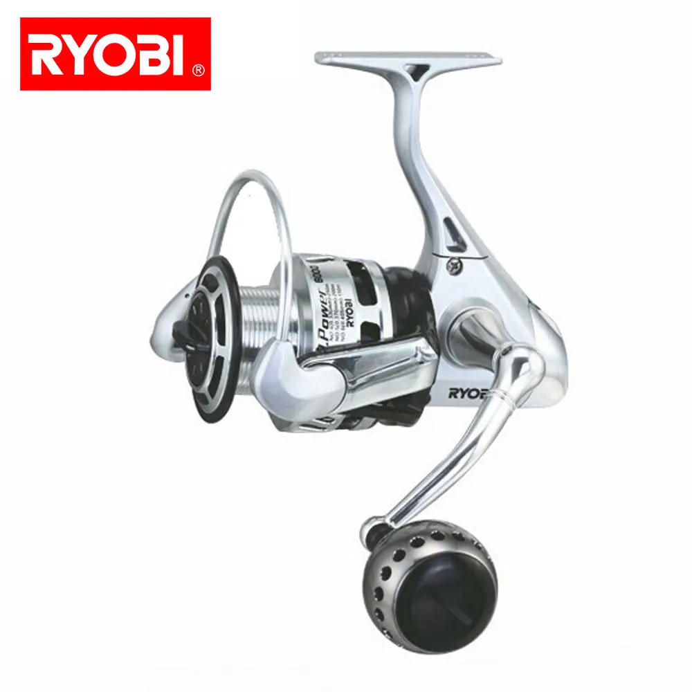 RYOBI 100% оригинальная Рыболовная катушка TT POWER 5 0: 1 спиннинговая 6 + подшипники 10 кг
