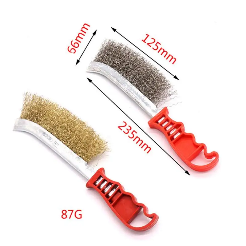 

Knife-shaped Steel Wire Brush Barbecue Cleaning Stainless Steel Wire Iron Brush Steel Copper Derusting Brushsteel Wire Brush
