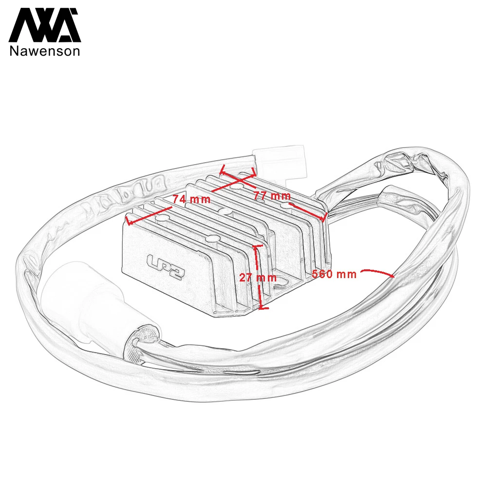 Металлический выпрямитель регулятора постоянного тока 12 В для Honda ATV TRX300 FW FOURTRAX 300