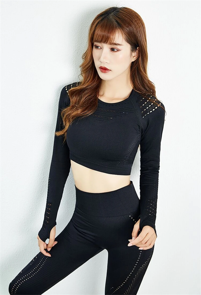 Комплект для йоги женский спортивный костюм одежда спортзала 2 предмета