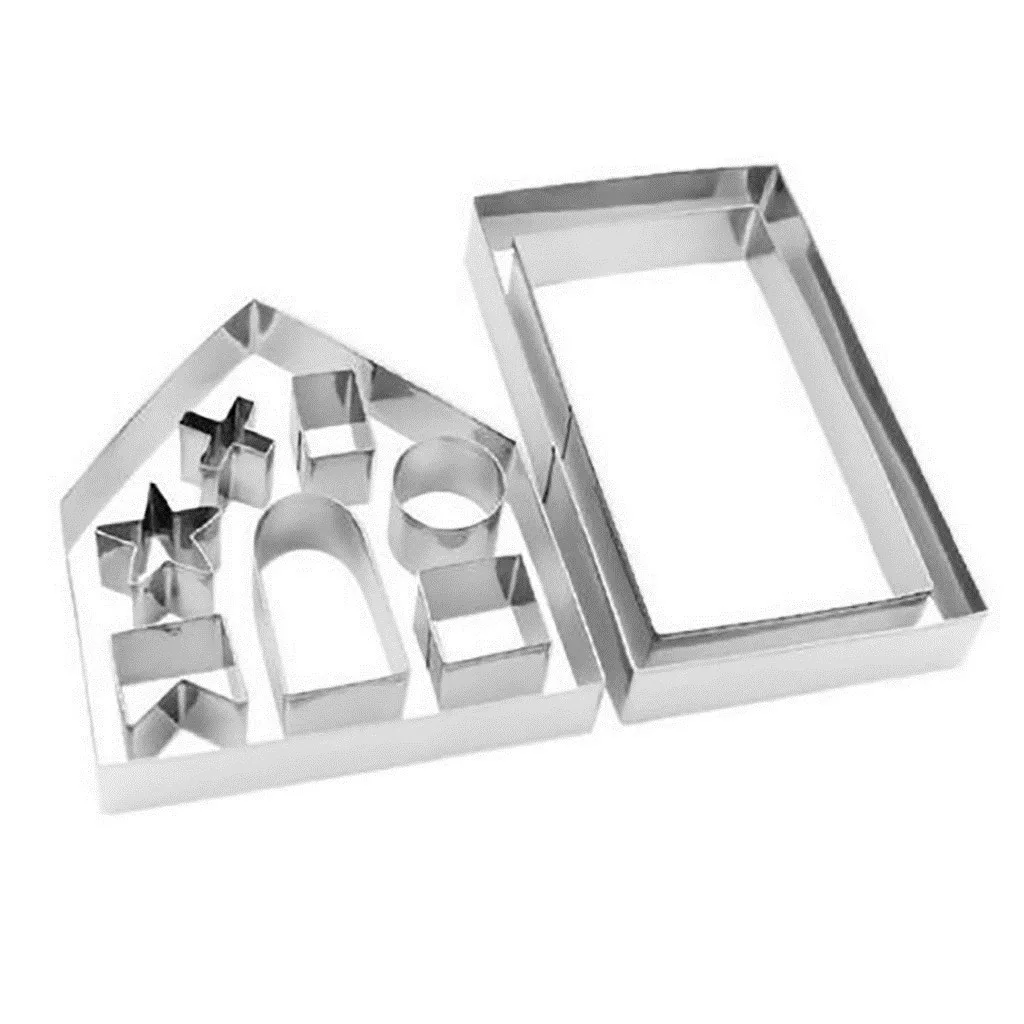 18 шт. форма для Рождественского торта из нержавеющей стали 3D стерео печенья