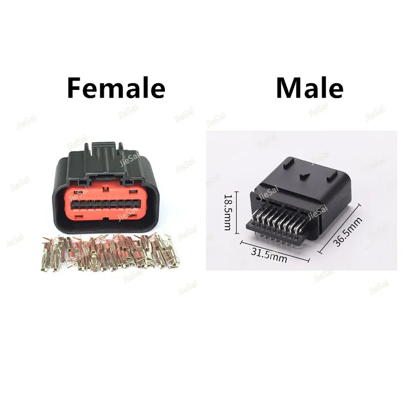 18 Pin 1488533-5 мужские и женские ECU разъем автомобильного воздушного потока