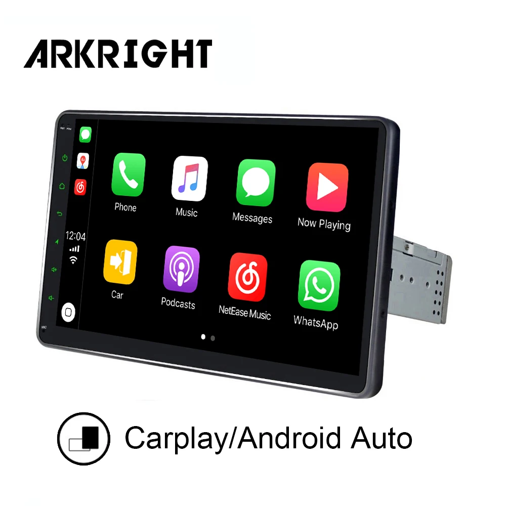 Автомагнитола 1 Din 10 дюйма 4 + 64 ГБ Bluetooth GPS/видеовыход/SWC/IPS/SPDIF | Автомобили и