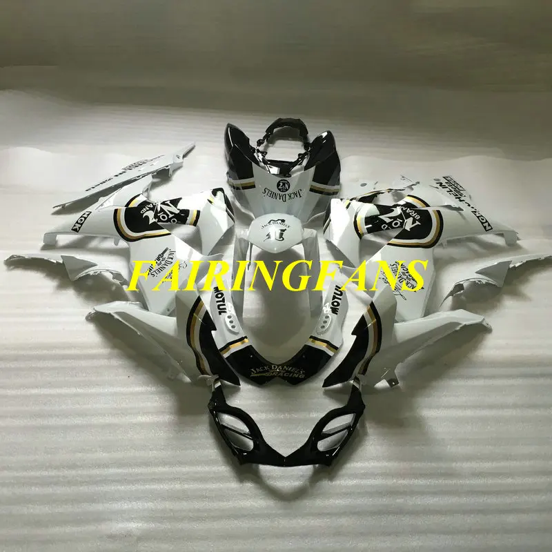 Комплект обтекателей под давлением для GSXR1000 K9 09 10 GSXR 1000 2009 2010 верхние белые черные