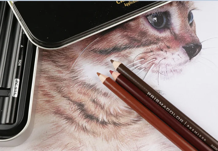 

24count Sanford Prismacolor oil pencil skin color portrait Sanford drawing pencil oily drawing pencil soft big core pencil