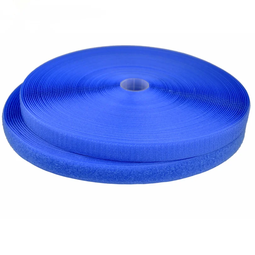 Blue 1 пара метр/Сумка 2 см DIY Красочные без клея крюк и петля крепежная лента крючки Швейные полоски волшебная лента DIY аксессуары - Цвет: Blue