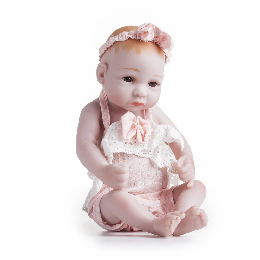25 см силиконовые куклы для новорожденных реалистичные с открытыми глазами