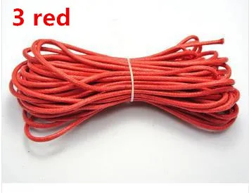 red 30meter Оптовые цены 30 метров вощеный хлопок Бисероплетение Шнур 1,5 мм украшения браслет ожерелье diy Аксессуары - Цвет: red 30meter