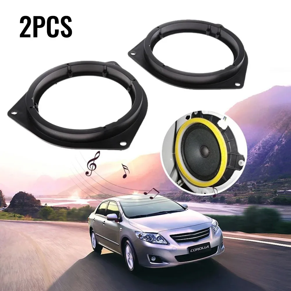 

6.5\" Car Speaker Spacers Rings Adapter Mount Bracket Ring For Toyota Nissan Speaker Spacers