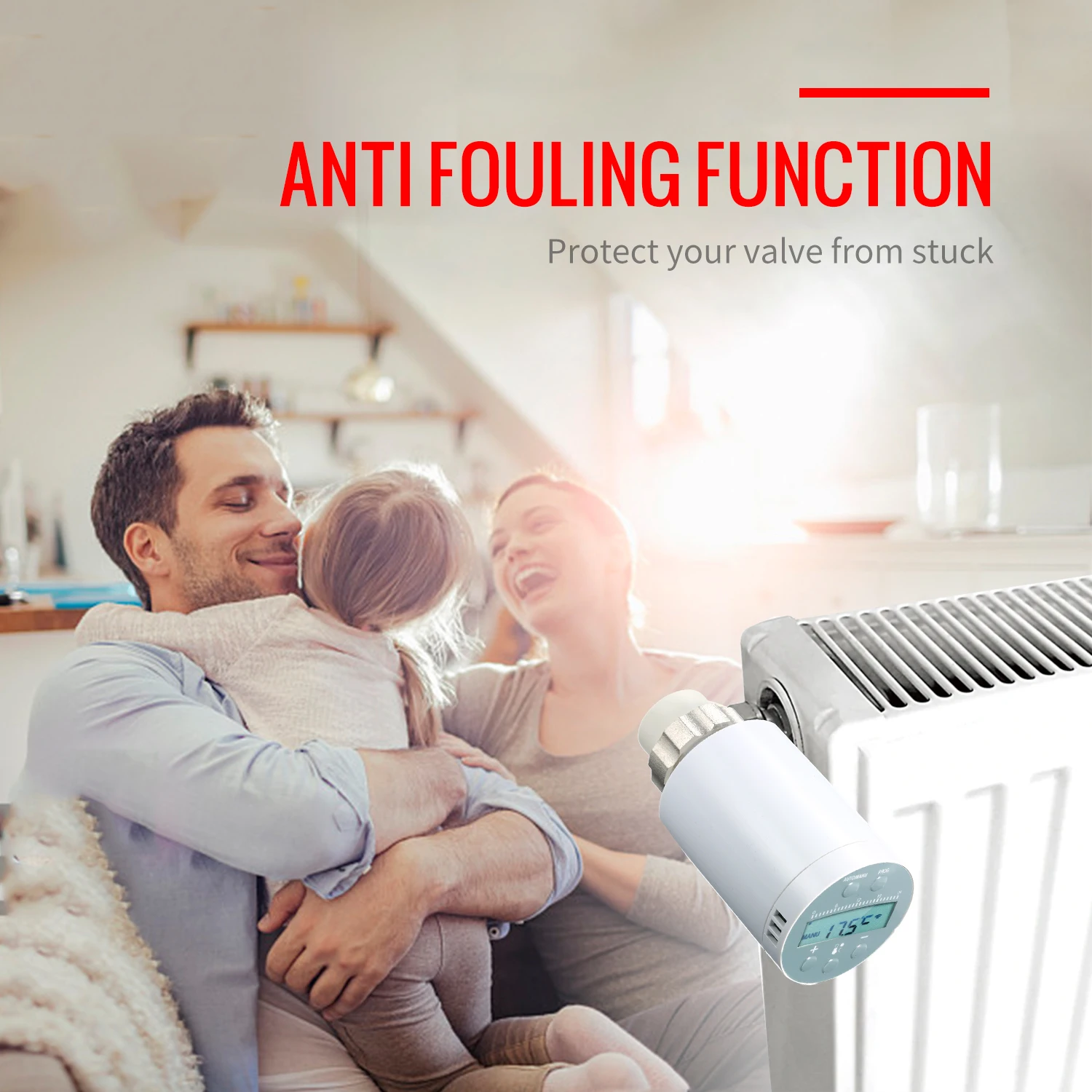 SEA801-APP термостат Температура Управление Термостатический радиаторный клапан