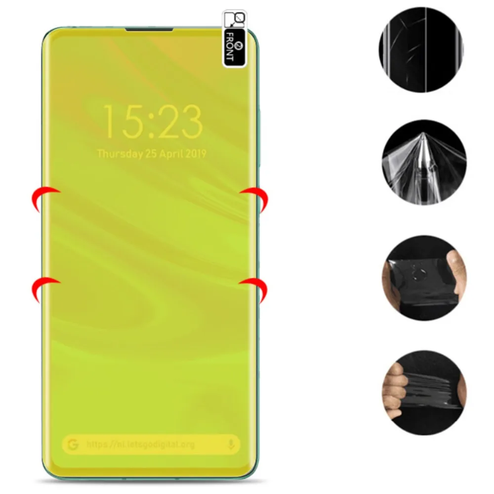 5D полное покрытие мягкая гидрогелевая пленка из тпу для Huawei P Smart Z Y5 Y6 Y7 Y9 Prime 2019