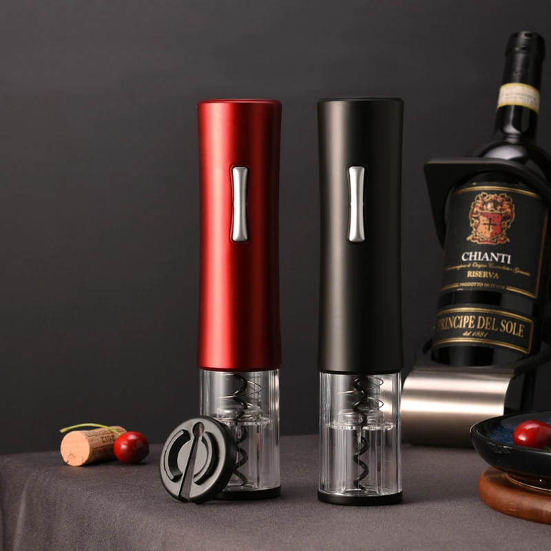 luxury electric wine bottle opener corkscrew foil cutter set automatic bottle opener for wine kitchen gadgets can opener free global shipping