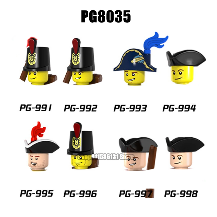 

8pcs Movie Imperial Navy Series Brick Legion Bricks Action mini Figure Heads Building Blocks Toy Dolls PG8035