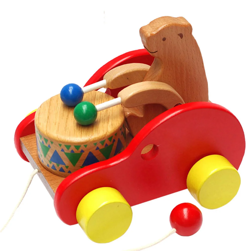 

Puzzle Baby Early Educational Toy Fun Montessori Car Teeth-Grinding Toys Smooth Car for Baby Toddlers Wood Gift