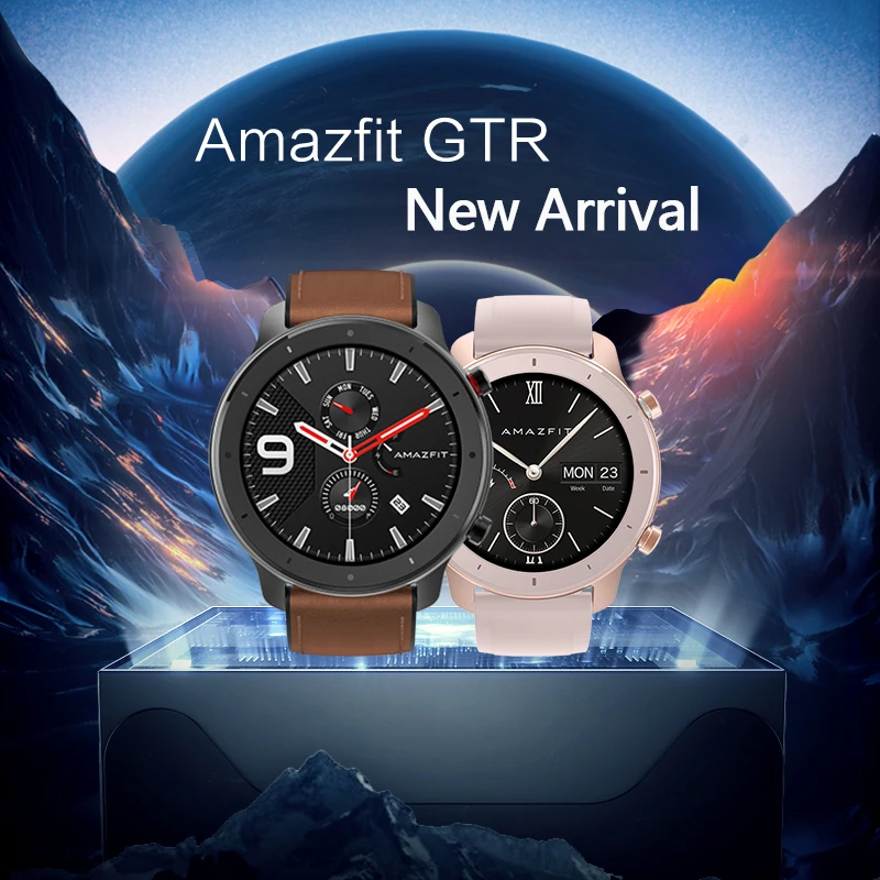 Глобальная версия Amazfit GTR Smart Watch 42 мм 5ATM 24 дней Батарея GPS и ГЛОНАСС Смарт часы Для