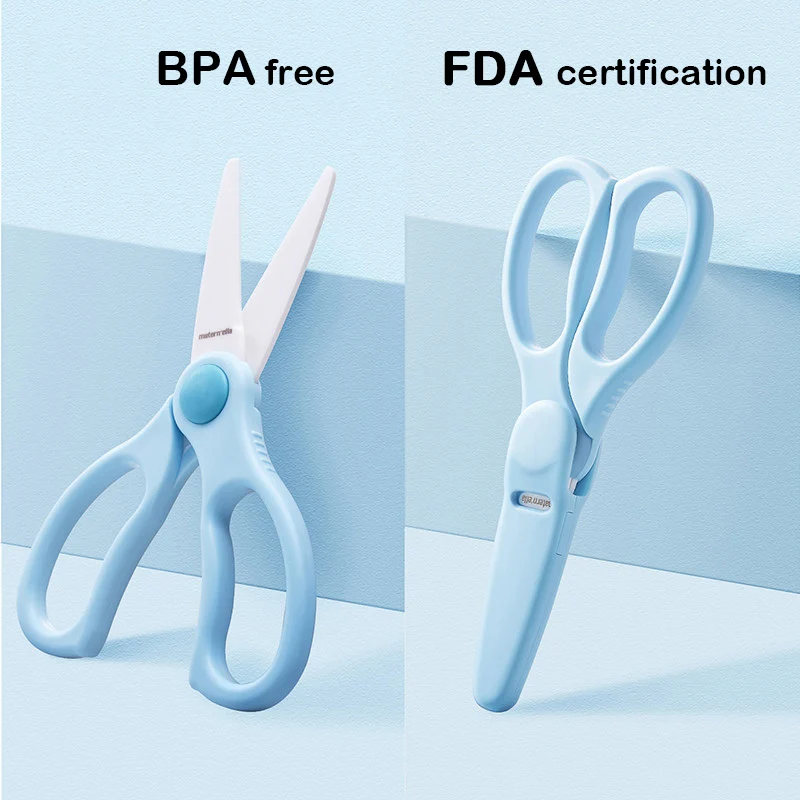 Детская пищевая добавка matern'ella ножницы для овощей фруктов мяса лапши