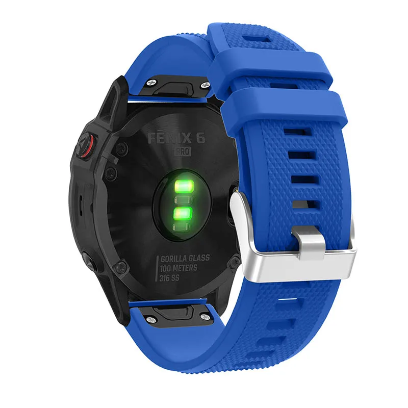 20 22 26 мм для Garmin Fenix 6S 6 6X Pro 5S 5 5X Plus удобный силиконовый ремешок смарт-аксессуары быстросъемный ремешок для часов