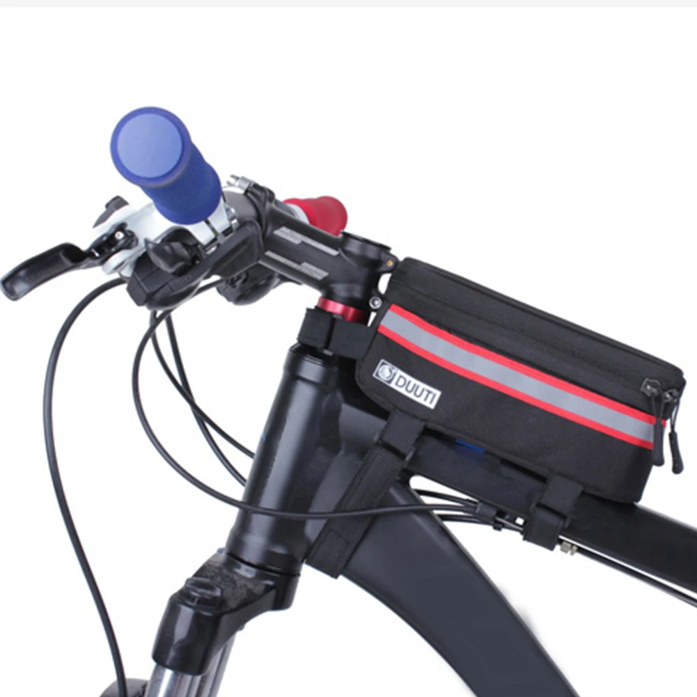 

Waterproof Bicycle Bag Nylon Bike Cyling Bag Case 5.7'' Bicycle Panniers Frame Bags for Bike Cycling Accessories