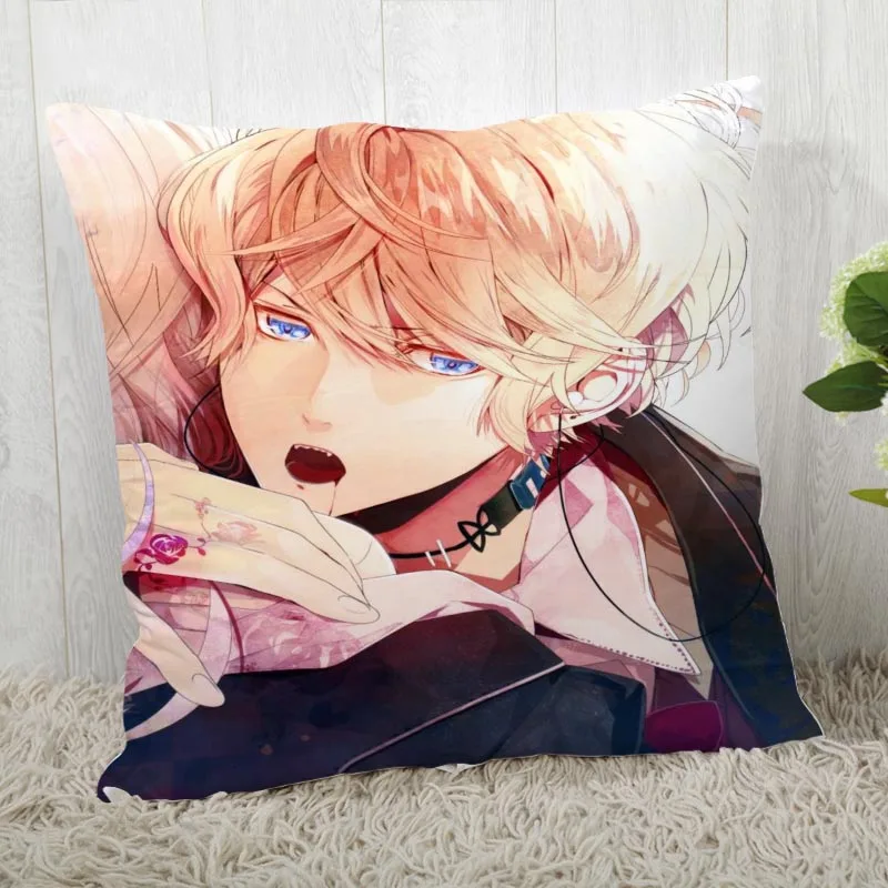 45*45 наволочка Diabolik Lovers печать для Свадебная Подушка Обложка счастливые праздничные наволочки для подушки - Цвет: Pillowcase 5