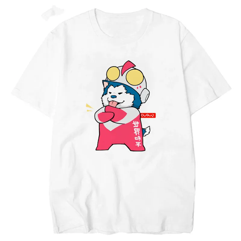 Повседневная футболка Харадзюку для влюбленных милая рубашка с короткими