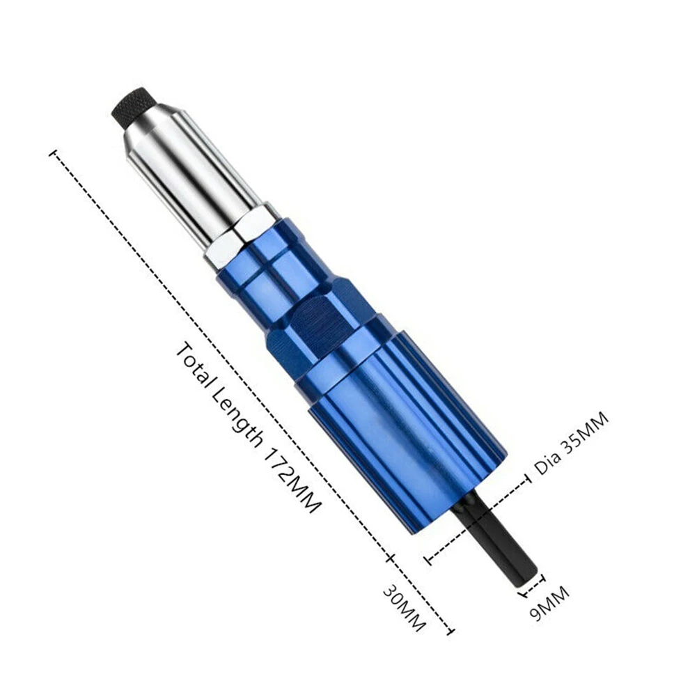 

Electric Rivet Gun 2.4mm-4.8mm Rivet Nut Gun Drill Adapter Cordless Riveting Tool Insert Nut Pull Rivet Tool
