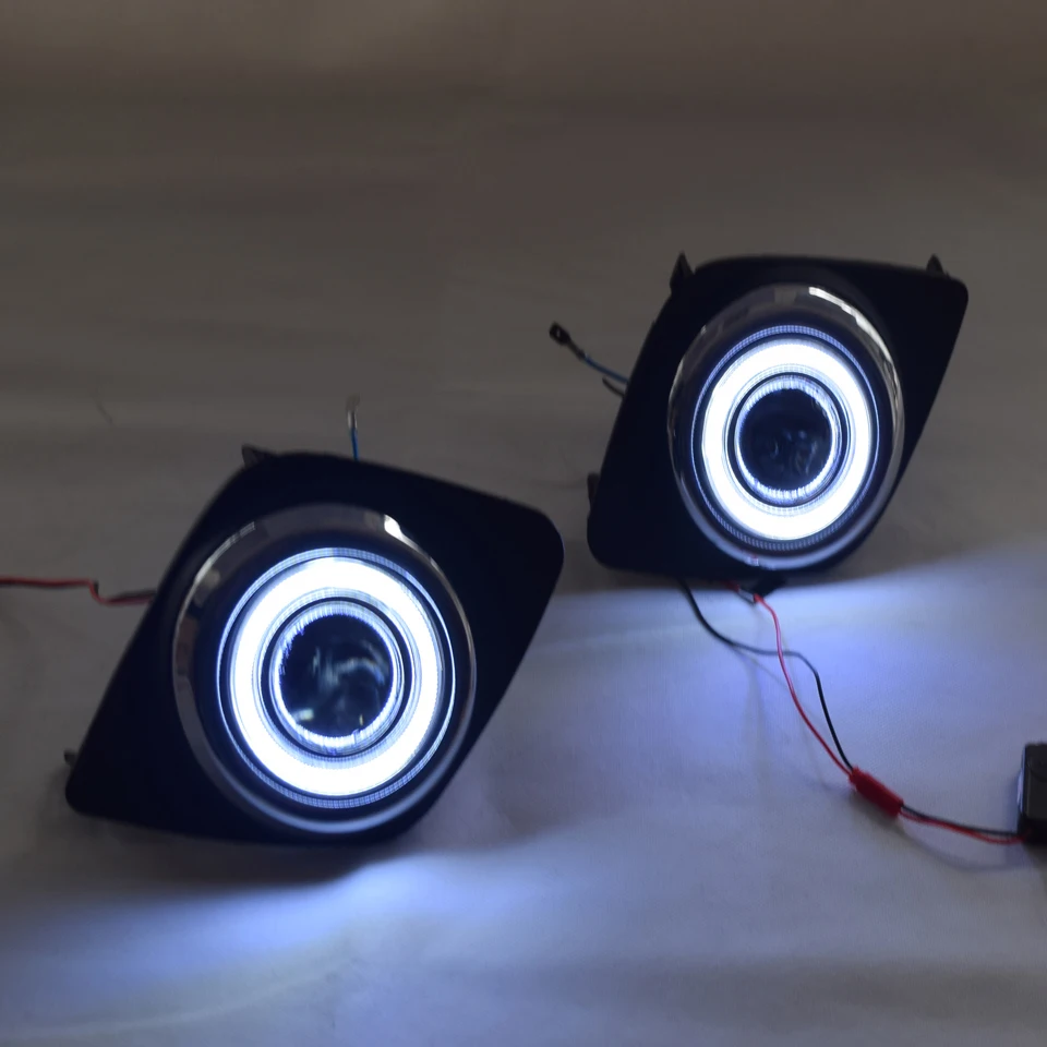 LED DRL Car Lights Daytime Angel Eyes Light For Toyota RAV4 RAV-4 2009 - 2011 Halogen / Xenon Fog With Projector Lens | Автомобили и