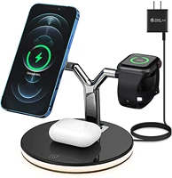 25W Magnet Fast Wireless Charger For Iphone Mini Pro MAX Charging Station For Apple Watch AirPods Pro