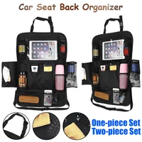 1pc 2pcs car seat back organizer 9 storage pockets with touch screen tablet holder protector for kids children car accessories