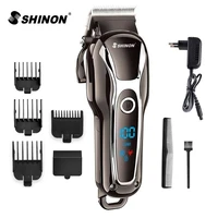 professional hair clipper set electric hair trimmer for men hair cutting machine led display haircut beard trimmer styling tools
