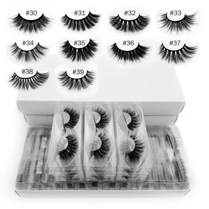 Накладные ресницы оптом 10203050100 пар 3d норковые ресницы наращивание ресниц натуральные накладные ресницы макияж Накладные ресницы оптом