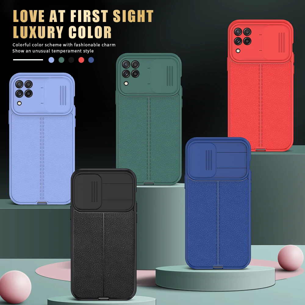 Чехол для Samsung Galaxy A22 защитная задняя крышка объектива камеры мягкий чехол