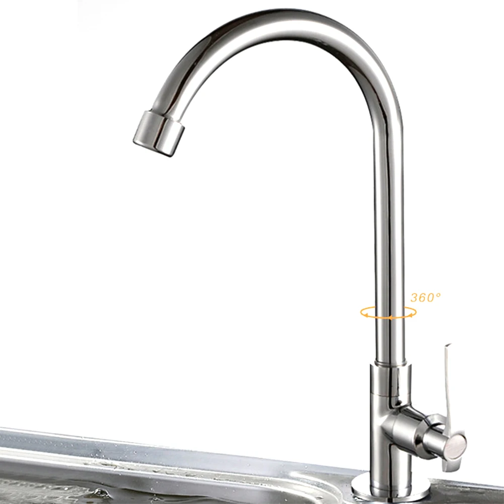 

Rotatable Accessories Single Handle Toilet Durable Brass Hotel Sink Convenient Home Kitchen Faucet