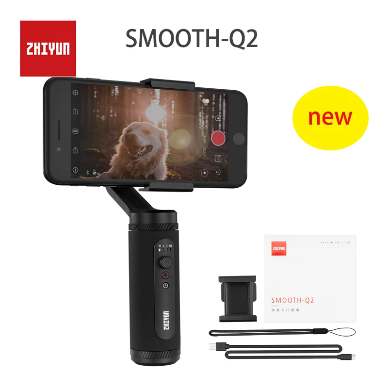 ZHIYUN SMOOTH Q2 Карманный 3 осевой переносной карданный подвес для смартфона Vlog Ручной