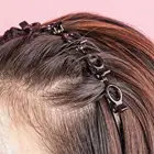 Повязка на голову женская, вязаная, двухслойная, пластмассовая, 1 шт.